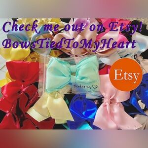 Shoe Bows! https://www.etsy.com/shop/BowsTiedToMyHeart